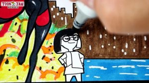 The Incredibles 2 Coloring with Colored Markers