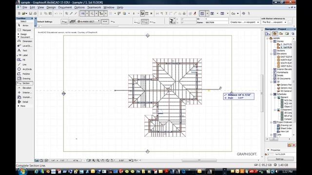 ArchiCAD - How to create a SECTION смотреть онлайн