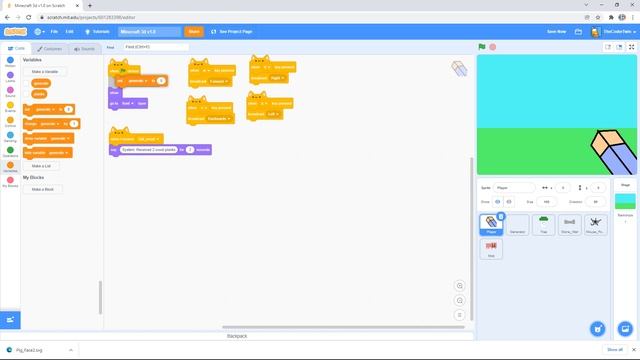 Scratch 3.0 Tutorial| Minecraft On Scratch Ep4