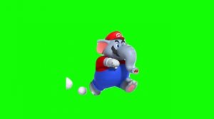 Meet Elephant Mario Green Screen Super Mario Bros Wonder Video Mario
