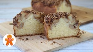 Кекс с яблоками и хрустящей корочкой