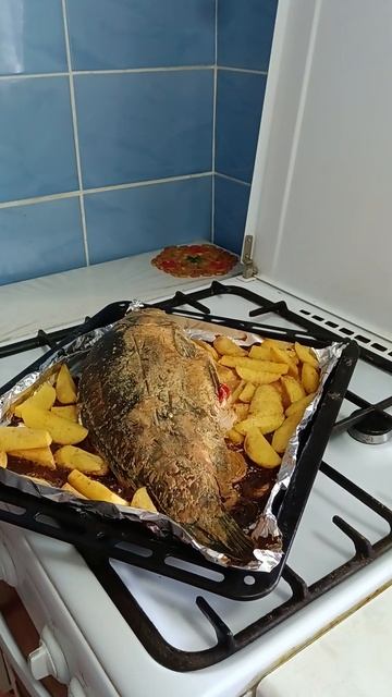 Карп в духовке.