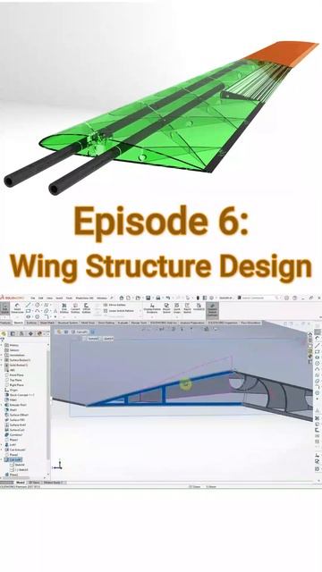 3D Printed RC Plane Wing Design In SolidWorks смотреть онлайн