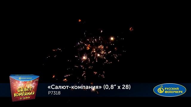 Фейерверк Р7318 Салют-компания (0,8" х 28) смотреть онлайн