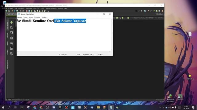 Nasıl backpack Yapılır/How to make a backpack|MCreator 1.15.2 Mods #1 смотреть онлайн