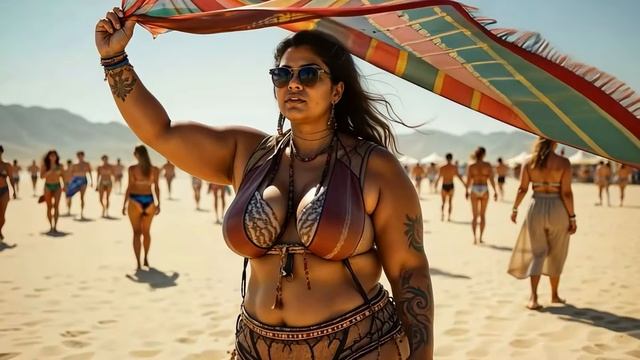 TechnoMix2025-BurningSand-RAVEAIWomen(OfficialMusicVideo)AICinematic