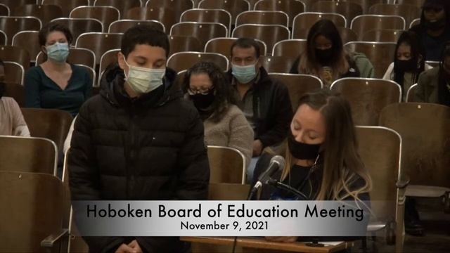 Hoboken Board of Education Meeting November 2021 смотреть онлайн