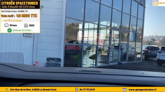 CITROËN SPACETOURER Taille M BlueHDi 180 EAT8 Shine - Gris Platinium | présentation смотреть онлайн