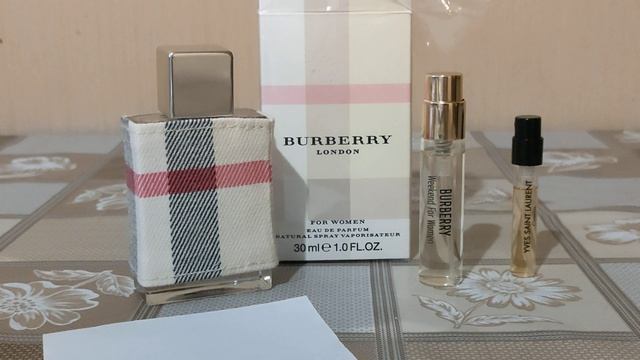 Мои новые ароматы:Burberry London, Weekend, Ysl Cinema