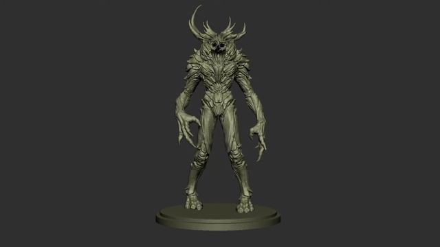 Zbrush turntable - Monster from the ancient forest смотреть онлайн