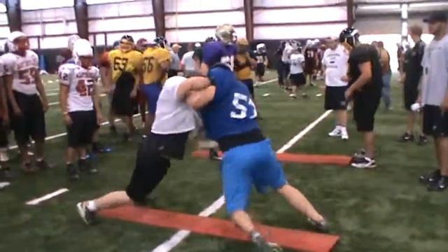 ASU lineman camp -Pisgah- Harry vs Maiden on the boards смотреть онлайн