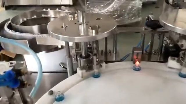 Nail polish filling and capping machine, small bottle, only 2-5 ml. смотреть онлайн