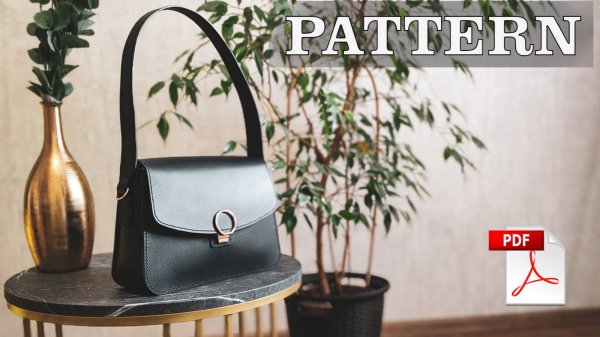Как сделать вместительную повседневную кожаную сумку своими руками DIY + PDF