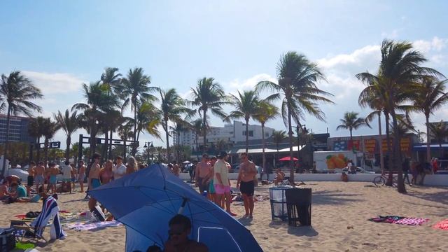 4K Spring Break 2024 Ft Lauderdale Beach VIRTUAL WALK