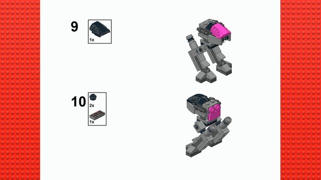 LEGO Mini build ED209 Robocop Robot смотреть онлайн