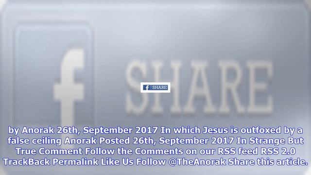 Breaking News | Anorak | jesus gets his cross stuck in the ceiling (video) смотреть онлайн