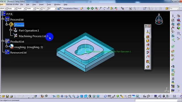 Catia CAM tutorial : Prismatic roughing ( automatic milling ) смотреть онлайн