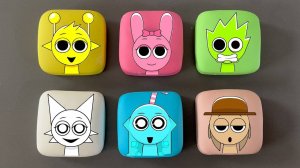 Какой персонаж Спрунки выйдет из кубиков. игра в кальмаров