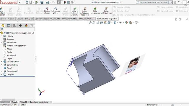 SOLIDWORKS Premium 2018 x64 Edition 201063130 examen de recuperacion 1,2 2021 07 01 20 17 26 смотреть онлайн