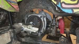 Снятие 2-х кулачкового центробежного сцепления детского квадроцикла с двигателем 49сс 2Т