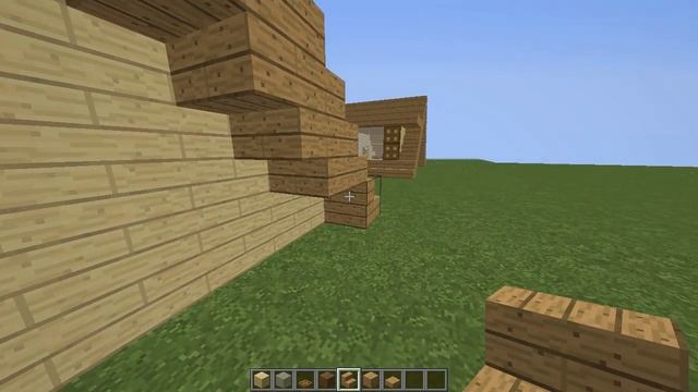Minecraft - How To Build A Small A-Frame House Tutorial (Easy Survival Minecraft House ) смотреть онлайн