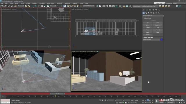 102 - Создание ключевых кадров для анимации в автоматическом режиме в 3ds Max 2025 смотреть онлайн