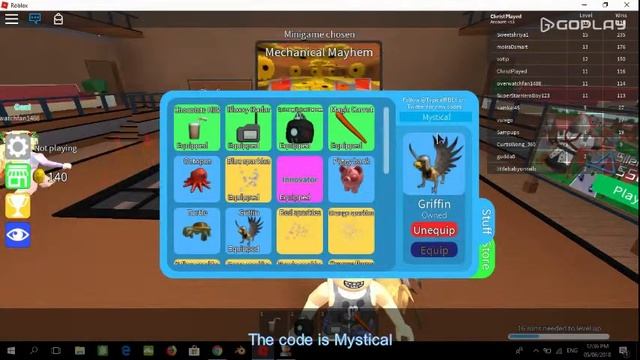 Roblox Epic Minigames Code April 2018 смотреть онлайн