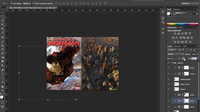 Invincible Iron Man #1 Comicbook Cover (#photoshop) Fanart Illustration смотреть онлайн