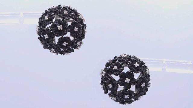 Золотые серьги с бриллиантами 585° смотреть онлайн
