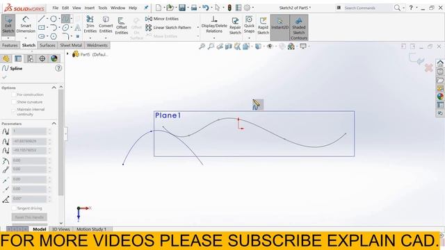 SOLIDWORKS LOFTED SURFACE TUTORIALS 2022 FOR BEGINNERS | SOLIDWORKS 2022 | EXPLAIN CAD | смотреть онлайн