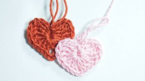 ❤Маленькое плоское сердечко крючком КАК СВЯЗАТЬ. Сердечко валентинка для начинающих. heart crochet