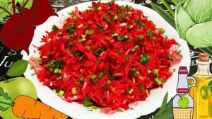 КАПУСТНЫЙ САЛАТ "МЕТЁЛКА" СО СВЕКЛОЙ И ЯБЛОКОМ / Вкусный и полезный салат