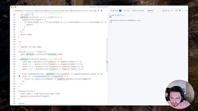 Advent of Code 2021: разбор задачи №8 от Тимура Хазамова, JS + Copilot смотреть онлайн