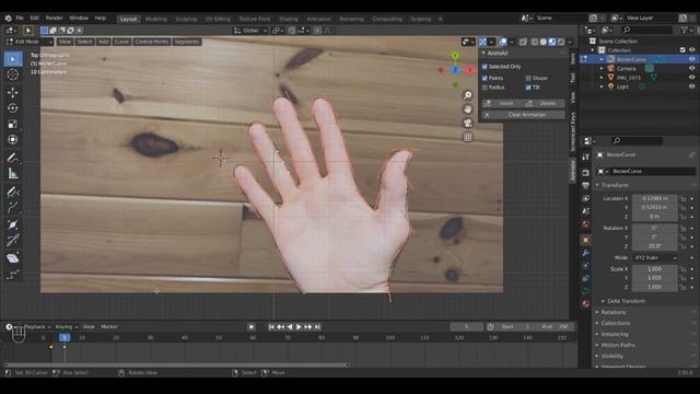 Animating a Bézier Curve in Blender Tutorial смотреть онлайн