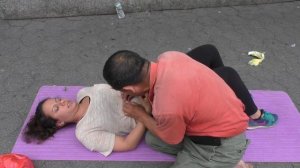 ASMR street massage in New York