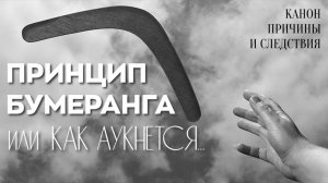 ПРИНЦИП БУМЕРАНГА или КАК АУКНЕТСЯ….