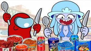 Вкусная еда в фастфуде - Анимация Спрунки суперсемейка