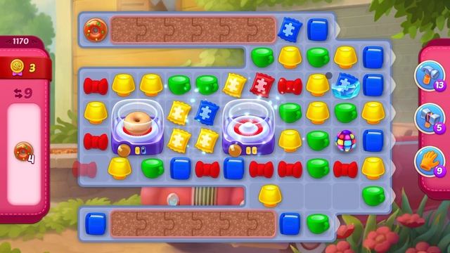 HomeScapes Level 1170 No Boosters (18 Moves)