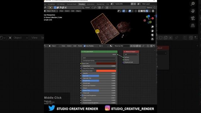 Blender 3.0 cycle X subsurface scattering. blender lighting #shorts смотреть онлайн
