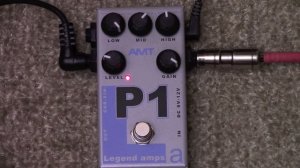 AMT Electronics P1 Distortion Preamp Pedal Demo