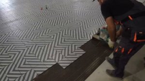 Ремонт магазина 600 м2 . Супер Сложная Укладка Плитки . Весь объект за 60 минут. г.Дубна