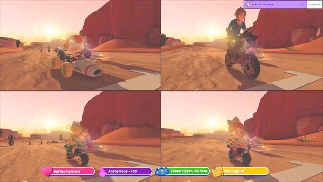 Mario Kart 8 Deluxe Turnip Cup 4-Player Co-Op смотреть онлайн