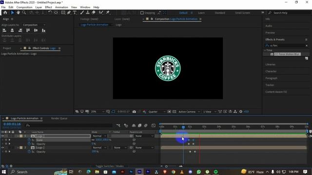 Particle Logo Animation | After Effects Tutorial | No Plugin смотреть онлайн