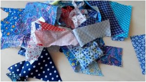 Всё до первой стирки, что случилось?  Шью из любых обрезков ленивый боро с открытыми срезами.