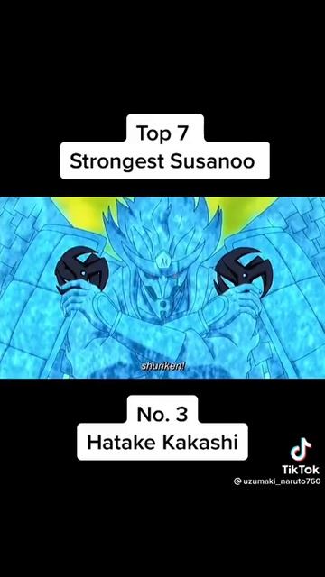 Top 7 strongest sasunoo. No. 3 Hatake Kakashi смотреть онлайн
