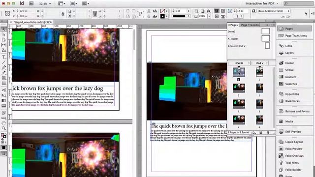 InDesign liquid layout to Digital Publishing смотреть онлайн