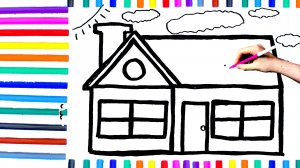 Учимся как рисовать ДОМ. Развивающие видео для Детей не Мультик