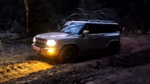 Jetour T2 стянуло в колею