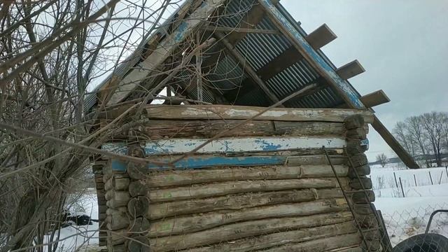 постройка стайки часть 2