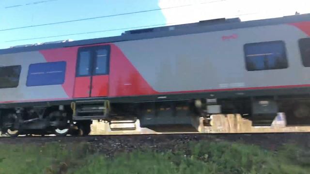 [РЖД] Электропоезд ЭС1П-023.Минск-Москва.близ.оп.Печинский. смотреть онлайн